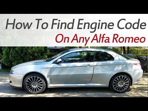 How to Find Engine Code, Alfa Romeo 147,156, GT, GTV, 159, Brera, 166, Giulietta, Mito, VIN Location