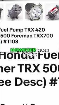 Fixing ATV Fuel Pump: Saving Money & Keeping It OEM! #shorts