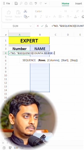 How to do auto numbering in excel⚡️#excel #office #spreadsheets