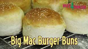 Classic Big Mac Burger Buns Recipe - How to Make McDonald's Burger Buns at Home - Quick and Easy!!! - Whats4Chow