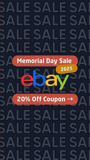 eBay Memorial Day Sale 2025 | 20% Off Coupon Code