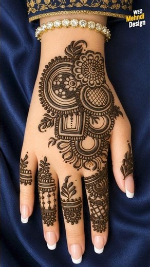 Detailed Bridal Mehndi Design Tutorial#mehndidesign #bridalmehndi #hennaart