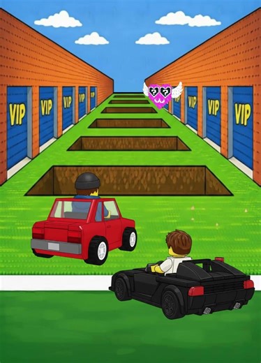 2D Animation – Roblox Brainrot Car Race (Who Gets All?) 🚗 #escapetsunamiforbrainrots #roblox #shorts