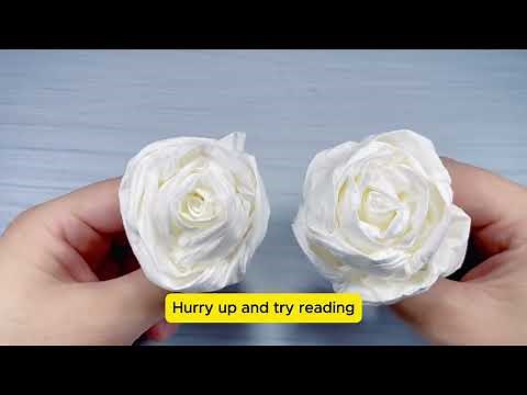 How To Make Roses From Toilet Paper, Very Easy and Beautiful