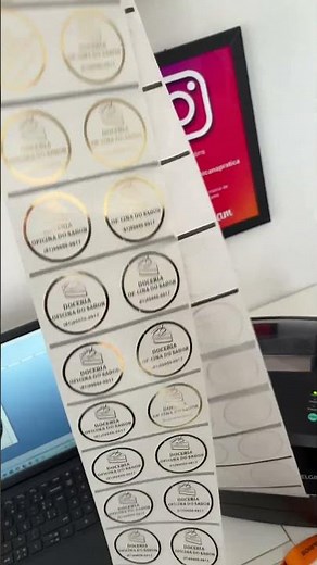 Etiquetas Transparentes com impressão hotstamp