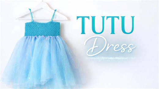 I made a no sew tutu dress with a crochet top and it’s easier than you think