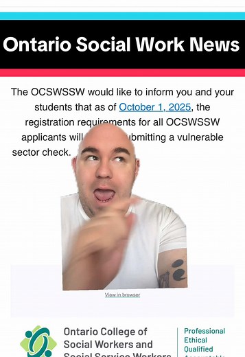 Ontario Social Workers: Vulnerable Sector Check Requirement