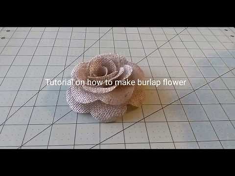 EASY BURLAP FLOWER TUTORIAL FOR YOU DIY PROJECT