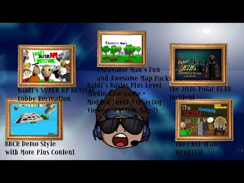Baldi's Basics Plus Level Studio Base Game + Modded Levels! (Playing Viewers' Custom Maps!)