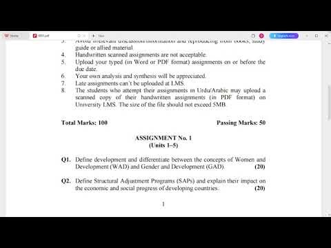 4651 Assignment Question Paper | Allama Iqbal Open University Spring Semester 2025