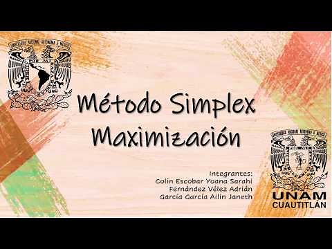 Ejercicio resuelto por el Método Simplex de Maximización