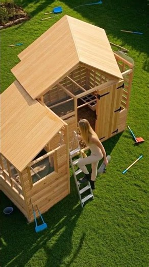 Building a Backyard Chicken Farm for 10 Chickens | DIY Chicken Coop Time-Lapse #eggfarm