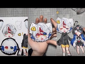The process of making a Gacha moving paper doll | TIMELAPSE | DIY