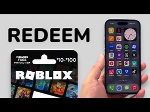 How To Redeem Roblox Gift Card On Mobile?