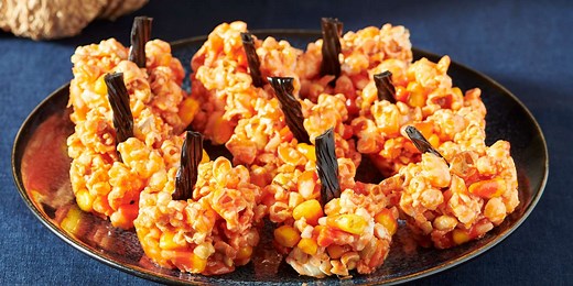 Halloween Popcorn Pumpkins