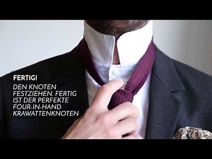 HOW TO: Anleitung für den Four-in-Hand-Krawattenknoten – THE SUIT LEAGUE