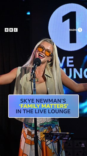 skye newman performing family matters in the live lounge 💖 listen on bbc sounds | BBC Radio 1