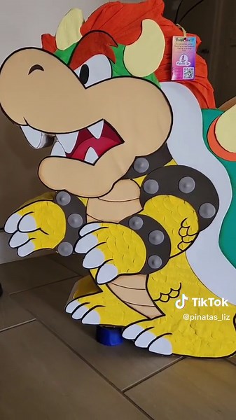Unique Bowser Pinata Personalized for Super Mario Birthday Parties