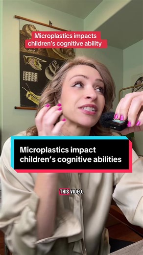 Not surprising but sad. Stop eating and drinking out of plastic please #microplastics #cognitivefunctions #childrenshealth