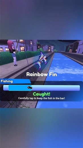 FISHING RAINBOW FIN - ROBLOX ANIME LIFE #robloxshorts #roblox #animelife #RAINBOWFIN #tutorial