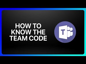 How To Know The Team Code In Microsoft Teams Tutorial