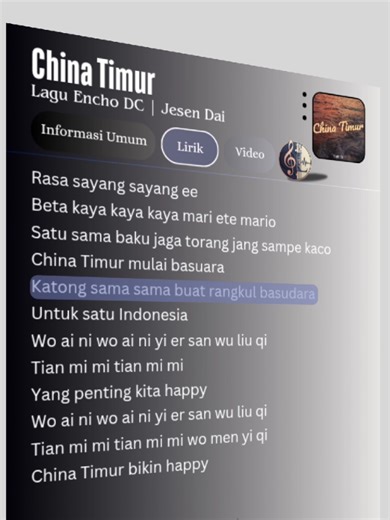Kumpulan Lagu China Timur Terpopuler