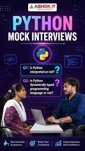 Python Mock Interview | Is Python Interpreted? | Is Python Dynamically Typed? | Ashok IT
