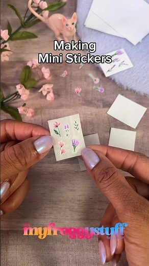 Making Mini Stickers for Barbie that Actually Work | Mini Journaling