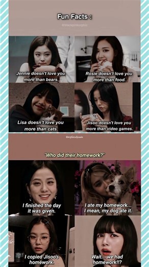 Title:BLACKPINK Fun Facts 😂 Who Did Their Homework? 📚💖 #BlinkHumor