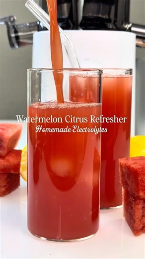 Homemade Electrolytes | Watermelon Coconut water Lemon and Lime