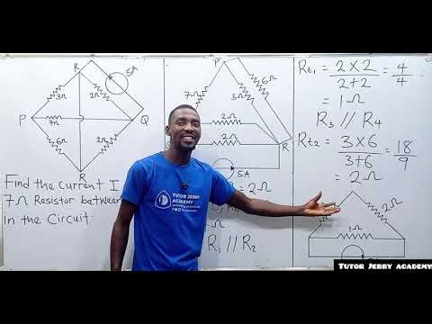 FE Exam Review | Find the Current in a 7Ω Resistor | Circuit Analysis Problem Between P and Q | GATE