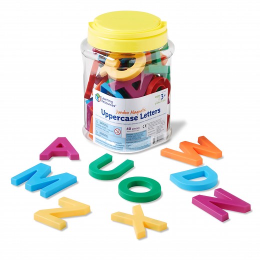 Learning Resources Jumbo Magnetic Uppercase Letters Magnetic ABC, Ages 3