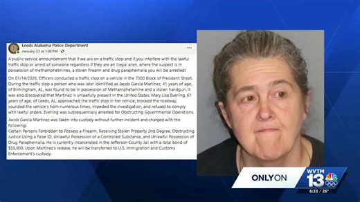 Leeds woman arrested for allegedly interfering in illegal immigrant arrest