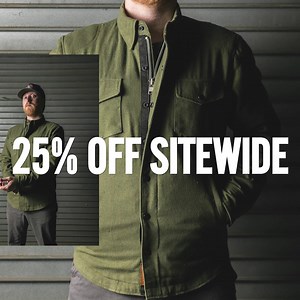 Ride to Sturgis in style with our lifetime warranty, built-to-last gear. Shop now and save 25% sitewide! | First Manufacturing Co.