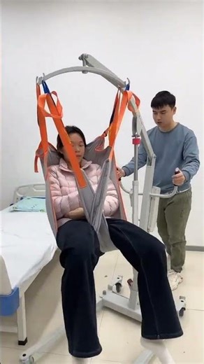 Patient transfer lift safe,designed for easy caregiving support at🏥✨#patienttransferbedlift #short