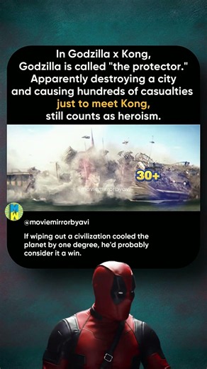 Is Godzilla Actually the Villain in Godzilla x Kong? 🤔 #godzilla #monsterverse #shorts