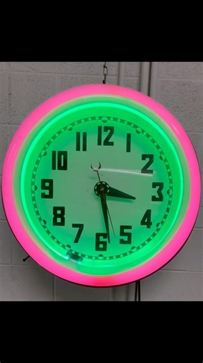 Beautiful old Cleveland clock from the 1950s. Found in Paducah, KY many years ago. https://www.cathodelightingsystems.com/ | Michael Grossman