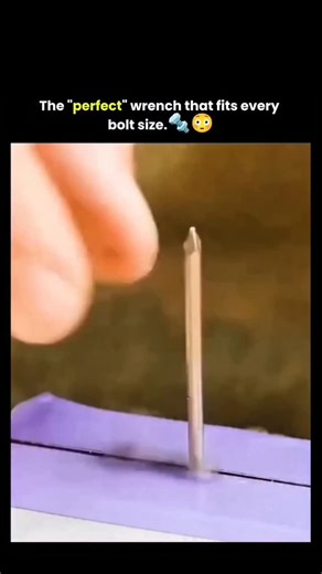 The Curiox on Instagram: "A wrench with spring-loaded steel plates that automatically conform to any bolt size when pressed against it. The head contains stacked independent plates instead of fixed jaws. Each plate shifts position to match the contours of whatever fastener it contacts. No manual adjustment, no socket swapping, no size selection. The plate system distributes clamping force more evenly than traditional wrenches, which reduces the chance of rounding bolt edges. One tool handles mul