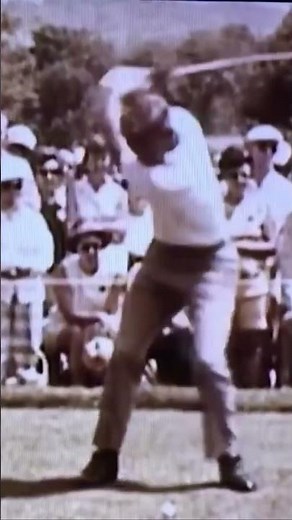 Arnold Palmer Driver Swing Slow Motion Face On #golfswing #arnoldpalmer #golftechnique