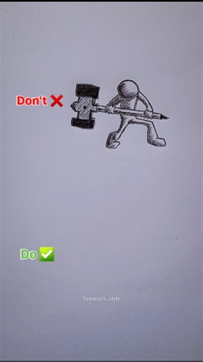 SenseiArt Style | How to draw Stickman with Hammer ✏️🔥 . . Follow for more ✨️ . #howtodraw #drawing #stickman #art #tutorial #sketch #fyp #reels #draw... | Instagram