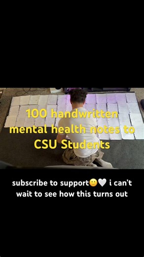 100 mental health notes to support suicide prevention and mental health awareness #kindness