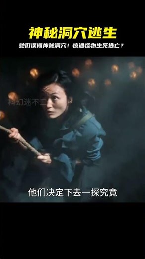 女人誤入一處神秘洞穴，竟招惹了可怕怪物，他們該如何逃生？ #科幻迷FANS #科幻迷 #FANS #電影解說 #電影