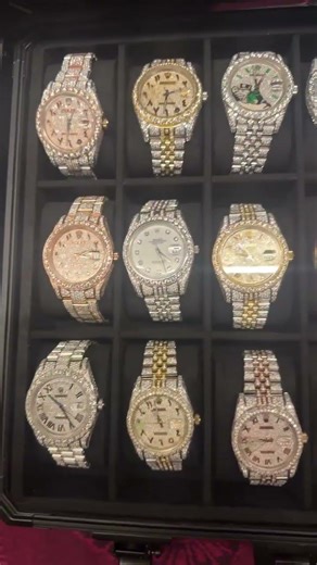 Iced Out Moissanite Watches | Diamond Tester Passed 💎 #diamond #lifeisbutadream #watch
