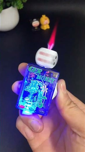 This Dice LED Lighter Has a Color Flame 😲🔥 #shorts