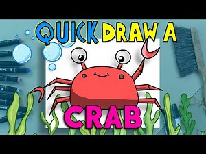 🦀 Learn to Draw a Cute Crab in 5 Minutes! | Easy Kids Art Tutorial | Draw with Sean