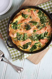 Frittata Recipe {Smoked Salmon and Broccoli}