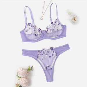 [Hot Item] Sexy Purple Lingerie Mature Women Sexy Lingerie