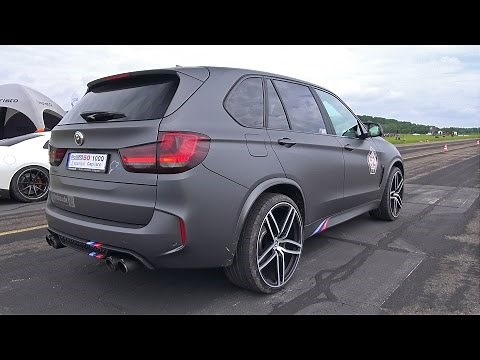 BMW X5 M G-POWER - REVS & DRAG RACE!