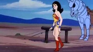 Wonder Woman vs Robot Cowboy Western Duel