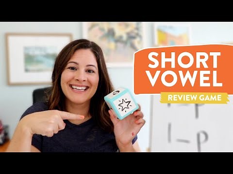 Short Vowel CVC Game - Roll and Complete // cvc phonics center for kindergarten and first grade